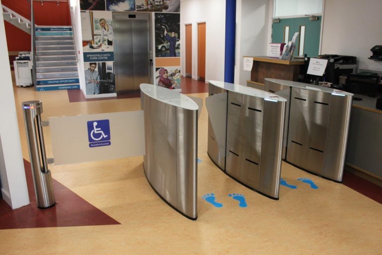 Full height speed gates for access control